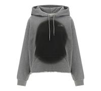 MM6 Maison Margiela - Numeric Signature Spray Sweat à capuche - Femme - Sweatshirts et sweats à capuche - Gris - Taille: 38 FR