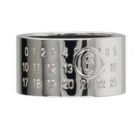 MM6 Maison Margiela - Numeric Wide Ring - unisex - Accessoires - Gris - Taille: 44 MM