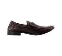 MM6 Maison Margiela - Penny Strap Leather Mocassins - Homme - Chaussures - Brun - Taille: 40 EU