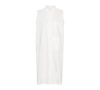 MM6 Maison Margiela - Robe Maxi en Popeline de Coton Blanche - Femme - Robes - Blanc - Taille: 38 FR
