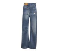 MM6 Maison Margiela - Twist Wide Leg Jeans - Femme - Jeans - Bleu - Taille: W25