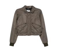 MM6 Maison Margiela - Veste bomber courte en nylon - Femme - Vestes - Gris - Taille: 36 FR