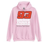 MM93 - Moto Grand Prix, Champion du Monde 2025, More Than a Number. Sweatshirt. Capuche avec double doublure et cordon assorti. Lavage en machine. Il est important de voir le tableau des tailles