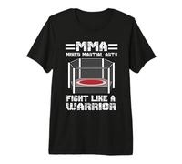 MMA Cage Fighting Fight Like A Worrior Mixed Martial Arts T-Shirt Haut de Gamme
