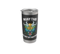 Mma Et Muay Thai : L'art Du Combat Gobelet isotherme en acier inoxydable double paroi