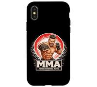 MMA Fighter - Arts Martiaux Mixtes Guerrier Punch Combat Coque pour iPhone X/XS