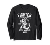 MMA Fighter Arts martiaux mixtes Sport Manche Longue
