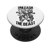 MMA Fighter Wild Animals Unleash The Beast Arts Martiaux PopSockets PopGrip Adhésif