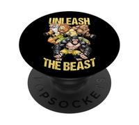 MMA Fighter Wild Animals Unleash The Beast Arts Martiaux PopSockets PopGrip Adhésif