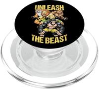 MMA Fighter Wild Animals Unleash The Beast Arts Martiaux PopSockets PopGrip pour MagSafe