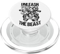 MMA Fighter Wild Animals Unleash The Beast Arts Martiaux PopSockets PopGrip pour MagSafe