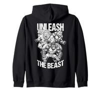 MMA Fighter Wild Animals Unleash The Beast Arts Martiaux Sweat à Capuche