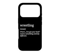 MMA Lutte Définition Drôle Sport Lutteurs Coque pour iPhone 17 Pro