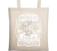 MMA Mixed Martial Arts Let The Fight Begin Sac fourre-tout en coton écologique Beige