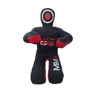 MMA, Sac de Frappe, MMA BJJ, Jiu-Jitsu, Mains assises sur Le Devant (Toile Non rempli, 70" inches, Toile Noire)