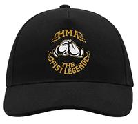 MMA The Fist Legend Martial Arts Fighter Casquette Unisexe Confortable de Camionneur de Baseball en Coton brossé avec Boucle Noir