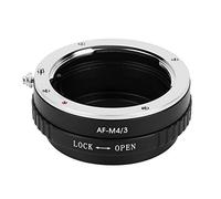 MMABEUTF Adaptateur de Monture d'objectif en métal pour Un Corps Minolta AF vers M4/3, Haute résistance, Non déformation, Surface Lisse, Exposition à Mise au Point Manuelle,