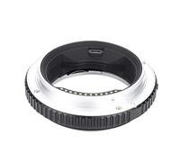 MMABEUTF Adaptateur d'objectif pour EF vers GFX, Construction en Alliage, Mise au Point Automatique, Support Anti-secousse, Ouverture réglable, Port de Mise à Niveau USB, Large