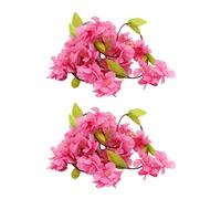MMABEUTF Décoration d'essouissements simulés Belle Fleur de Soie Ornement de Vigne Artificielle 2pcs Wisteria intérieure