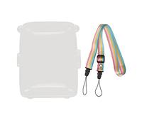 MMABEUTF Étui de Protection Transparent pour Mini Link 2, matériau PC Rigide Anti-Rayures, Fixation par loquet, bandoulière, Surface Lisse, Montre la beauté Originale