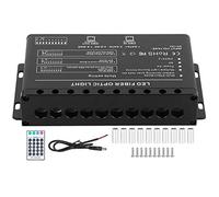 MMABEUTF Plafonnier LED à fibre optique 5 W, source de lumière d'ambiance en forme d'étoile, avec 10 trous, pour la décoration du salon et de la chambre (AC86-265V).