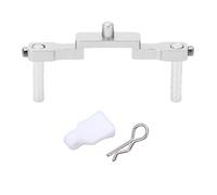 MMABEUTF pour axial SCX24 Mots-clés de base de recherche High Recherch, pour la colonne de coque avant RC usinée CNC, colonne de coque en alliage en aluminium professionnel, (Argent)