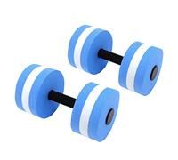 Mmabeutf pour haltères à Eau, pour Fitness, Mousse EVA Mousse Flottante pour Natation, Outil d'exercice de Yoga pour Hommes Femmes Enfants, 2 pcs Set (Bleu)
