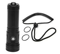 MMABEUTF pour Lampe de Poche sous-Marine Professionnelle, étanche en Profondeur, Conception Portable, Affichage du Niveau de Batterie, Tasse Lumineuse en Alliage d'aluminium,