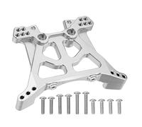 MMABEUTF pour Traxxas Slash 1/10 4x4, pour Huanqi 727, tour de choc arrière, support d'amortisseur en alliage en aluminium, pièce de mise à niveau, construction durable, (Argent)