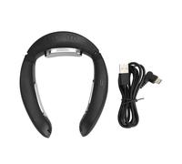MMABEUTF Pour un ventilateur de cou, pour le cou, le chauffage de refroidissement sans la couleur, la batterie, le bruit bas, USB portable, personnel, noir, pour la randonnée en camping