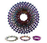 MMABEUTF Roue de Vélo 11 Vitesses, Métal Antirouille Haute Résistance, Conception Creuse Légère, pour Plateau 28T/32T/34T/36T, Rotation Douce, Installation Facile (11 vitesses 36T)