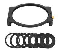 MMABEUTF Support de Filtre carré en Alliage d'aluminium, Anneaux adaptateurs pour Kit d'accessoires d'objectif d'appareil Photo 8 pièces