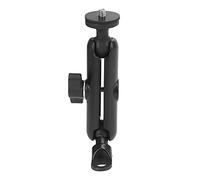 MMABEUTF Support de téléphone pour Moto, Rotation à 360°, Double tête Ronde, Anti-secousse, pour rétroviseurs de Φ 10 mm, Construction en métal, Durable, Ajustement Universel