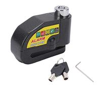MMABEUTF Verrou de frein à disque de vélo, antivol, alarme de moto électrique, verrouillage à disque avec alarme sonore de 110db, pour moto, vélo et Scooter (Noire)