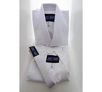 mmasport BJJ Kimono Jiu Jitsu 100 % Coton 390 gr Couleur Blanc Kimono BJJ Basic, Blanc, A3 (170-180 cm)
