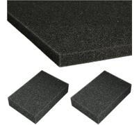 mmasport Caoutchouc de Plume Gris pour Rembourrage Mousse Coussins Canapés Chaises Tabourets Couverture de Jardin Emballage Modélisme Densité 25 kg/m3 (40 x 30 x 2 cm (x 2 pièces))