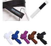 mmasport Ceinture BJJ Belt Jiu Jitsu Kimono - gi 100 % coton 6 mm (A2 / 280 cm, Blanc)
