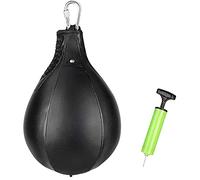 MMASPORT The Fight Evolution Balle de vitesse rapide en cuir synthétique de qualité supérieure (seulement la poire rapide)