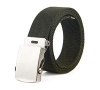 MMAXZ 2.5cm largeur hommes/femmes toile ceinture en plein air formation jean ceinture ceinture 80-120cm, armée verte