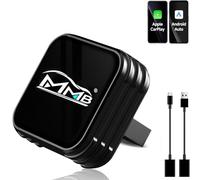 MMB CP-Ultra Adaptateur CarPlay sans fil 2026, 2 en 1 pour iPhone et Android Auto, Wi-Fi 6 + Bluetooth 5.4, convertit CarPlay filaire et Android Auto en sans fil, Plug & Play, connexion automatique