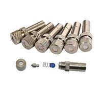 MMBBOD Buse de Pulvérisation Haute Pression 40PCS 6mm Buse de Brumisation en Acier INOX pour Le Système de Refroidissment Extérieure, pour Irrigation de Jardin (Size : 0.3mm)