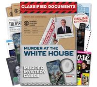 MMC Murder at the White House - Jeux de mystère passionnants pour adultes à Washington D.C. - 37 pièces de preuve, jeu de 150 minutes (difficulté 3,5/5) - Jeu de fichiers Cold Case pour 1 à 10 joueurs
