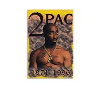 MMCJUH Tupac Shakur Greatest Hits - Impression sur toile colorée - Cadeau pour chambre d'amis - Convient pour le salon et la chambre à coucher - Style sans cadre - 40 x 60 cm