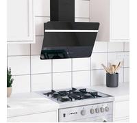 MMCZ Hotte aspirante Contemporain - Hotte murale 60 cm Acier et verre trempé Noir@3402412@
