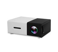 MMD1 Mini projecteur, 1080P Full HD Home Cinéma Cinéma Vidéo Portable Compatible avec HDMI/USB/TF/AV/Smart Phone Portable Tablet Pocket Vidéo Projecteurs (Color : Black)