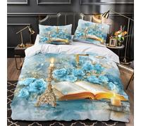 MMDASBVPE Citations chrétiennes Housse de Couette Imprimé en 3D Hypoallergique Super Douce Léger Parure de Lit Microfibre Fermeture Éclair Confortable for Hommes Double（200x200cm）