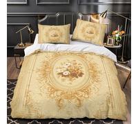 MMDASBVPE Motifs ornementaux Housse de Couette 3D Effet Microfibre résistante Hypoallergique Motifs folkloriques Indiens Parure de Lit Fermeture Éclair Douce Confortable for Enfant Double（200x200cm）