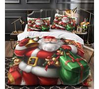 MMDASBVPE Sainte Bible Parure de Lit Microfibre Hypoallergique 3D Effet Ultra Douce Housse de Couette Fermeture Éclair Super Douce Respirante for Enfants Garçons Filles Super King（260x220cm）