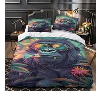 MMDASBVPE Texture dorée Parure de Lit 3D Imprimée Microfibre résistante Douce Motifs ornementaux Vintage Housse de Couette Fermeture Éclair Super Douce Respirante for Adulte Super King（260x220cm）