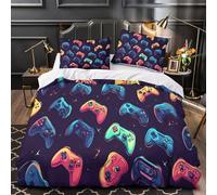 MMDASBVPE Vue sur Le Ciel de la Galaxie Parure de Lit Microfibre Hypoallergique Ultra Douce Respirante Housse de Couette 3D Effet Résistante with Taie d'oreiller for Fille Super King（260x220cm）